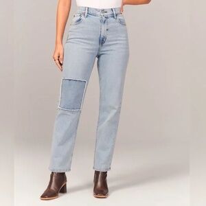 Abercrombie High Rise Straight Jeans